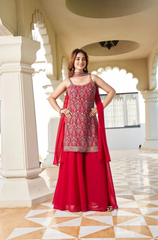 Rani Viscose Designer Plazo Suit Set