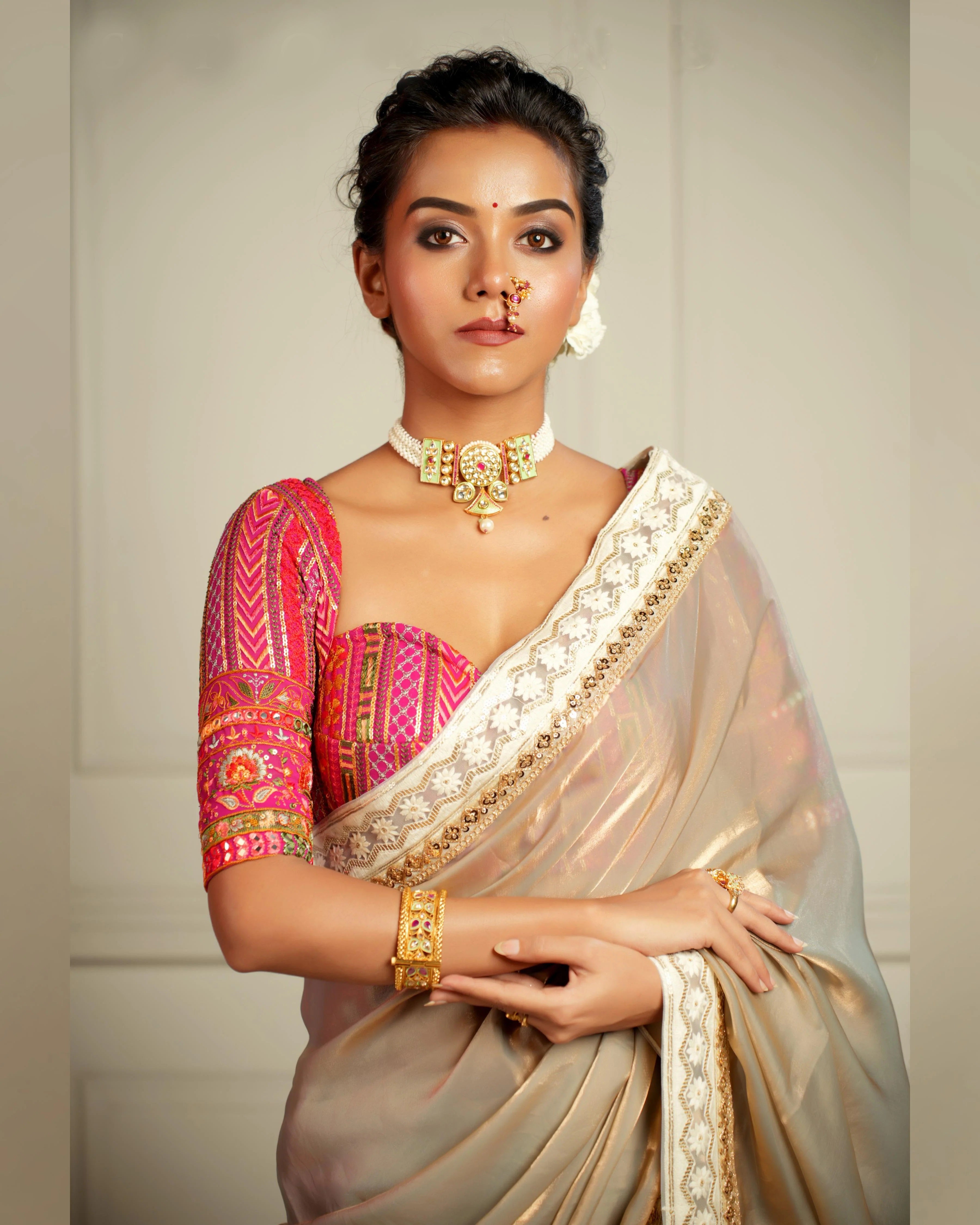 Traditional blouse with modern cut