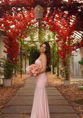 Pink Stretch Mermaid Muse Dress