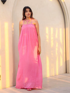 cotton textured rose dress