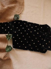 Black Velvet Sitara Padded Blouse