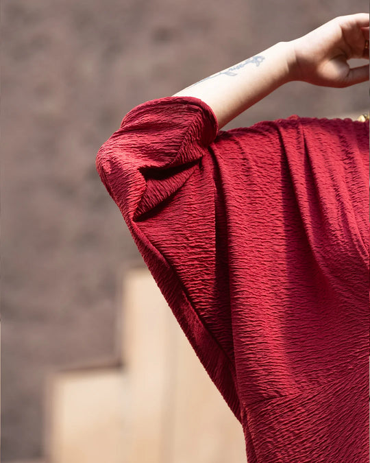 Siyah Mehr Ghungroo Draped Kaftan Gown