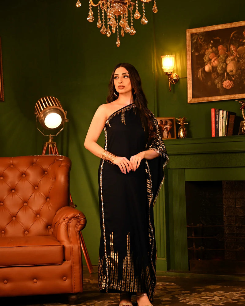 Shimmering kaftan dress