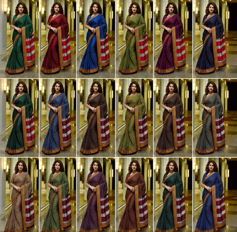 Marathmoli Parampara Traditional khun Saree