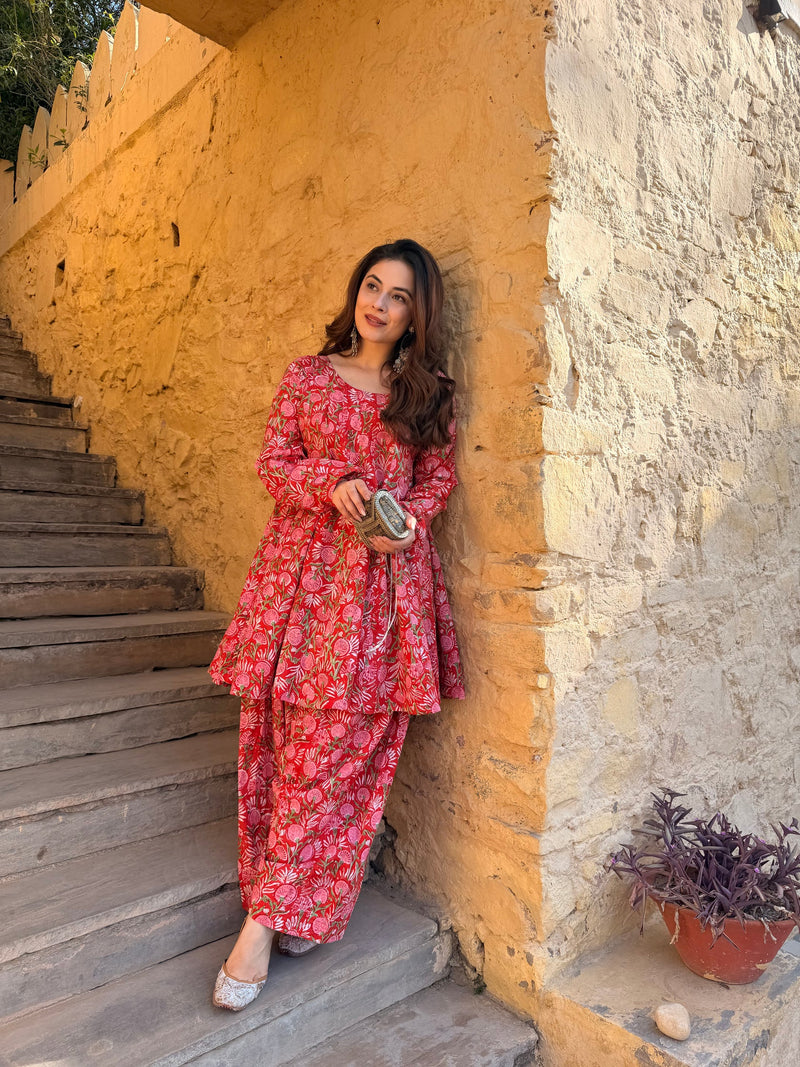 Zareen Gulistan Cotton Farshi Suit Set
