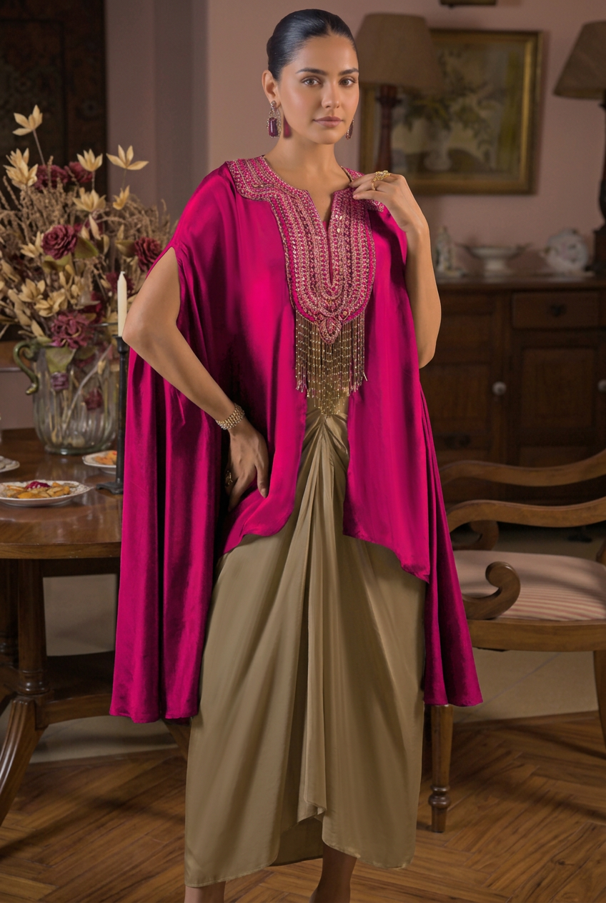 Amethyst Jharokha Festive Ensemble Set
