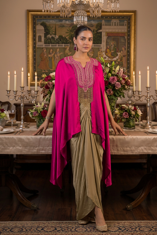 Amethyst Jharokha Festive Ensemble Set