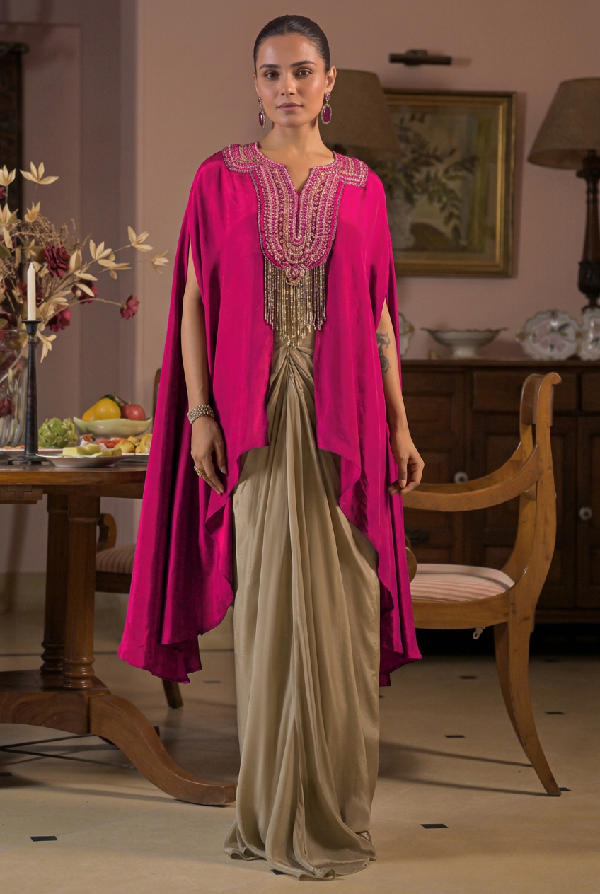 Amethyst Jharokha Festive Ensemble Set