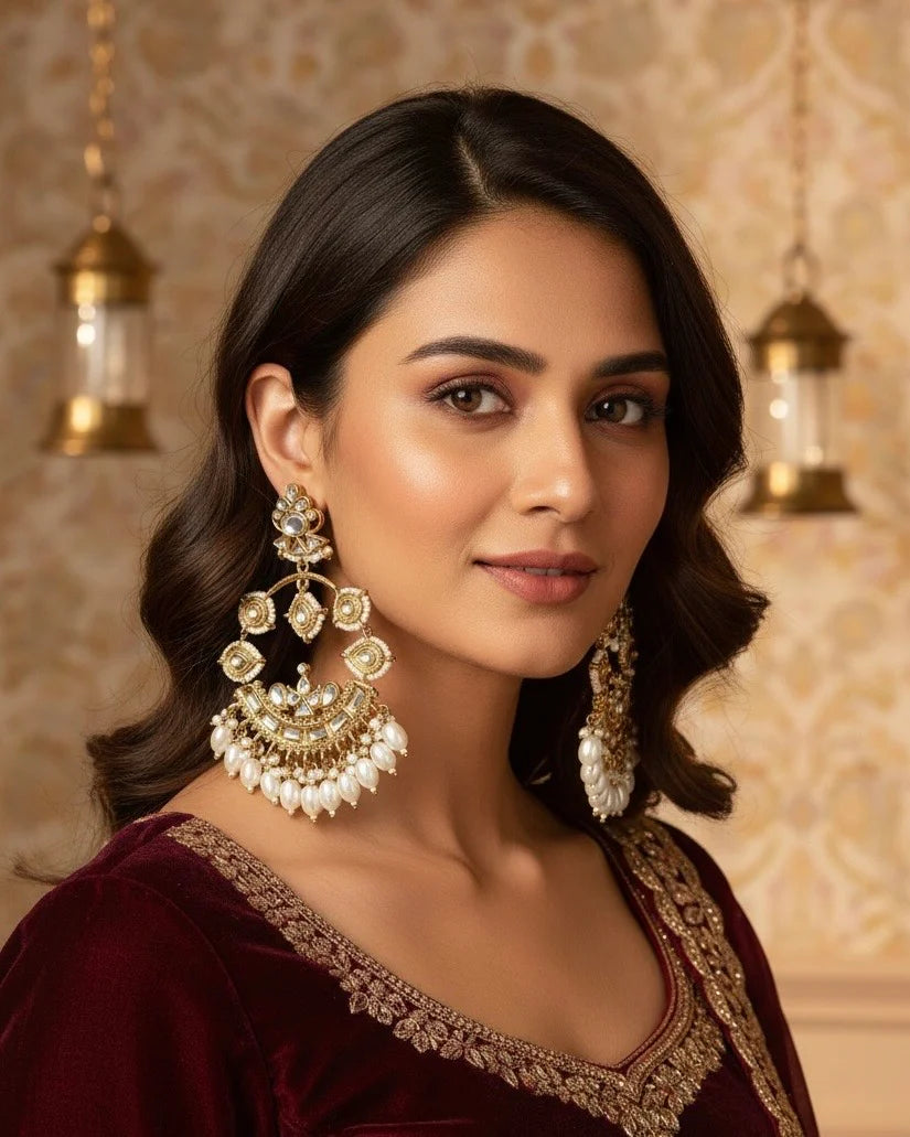 Rangita Designer Premium Chandbali Earrings