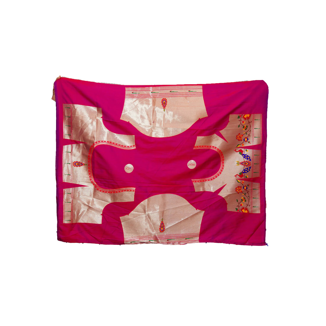 Mayurika Pure Silk Paithani Saree with Royal Floral Bird Pallu