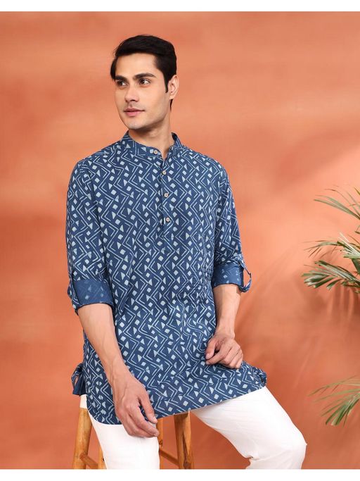 Neel Sutra Cotton Kurta
