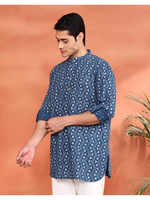 Neel Sutra Cotton Kurta