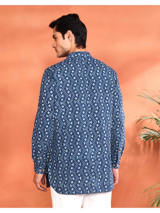 Neel Sutra Cotton Kurta