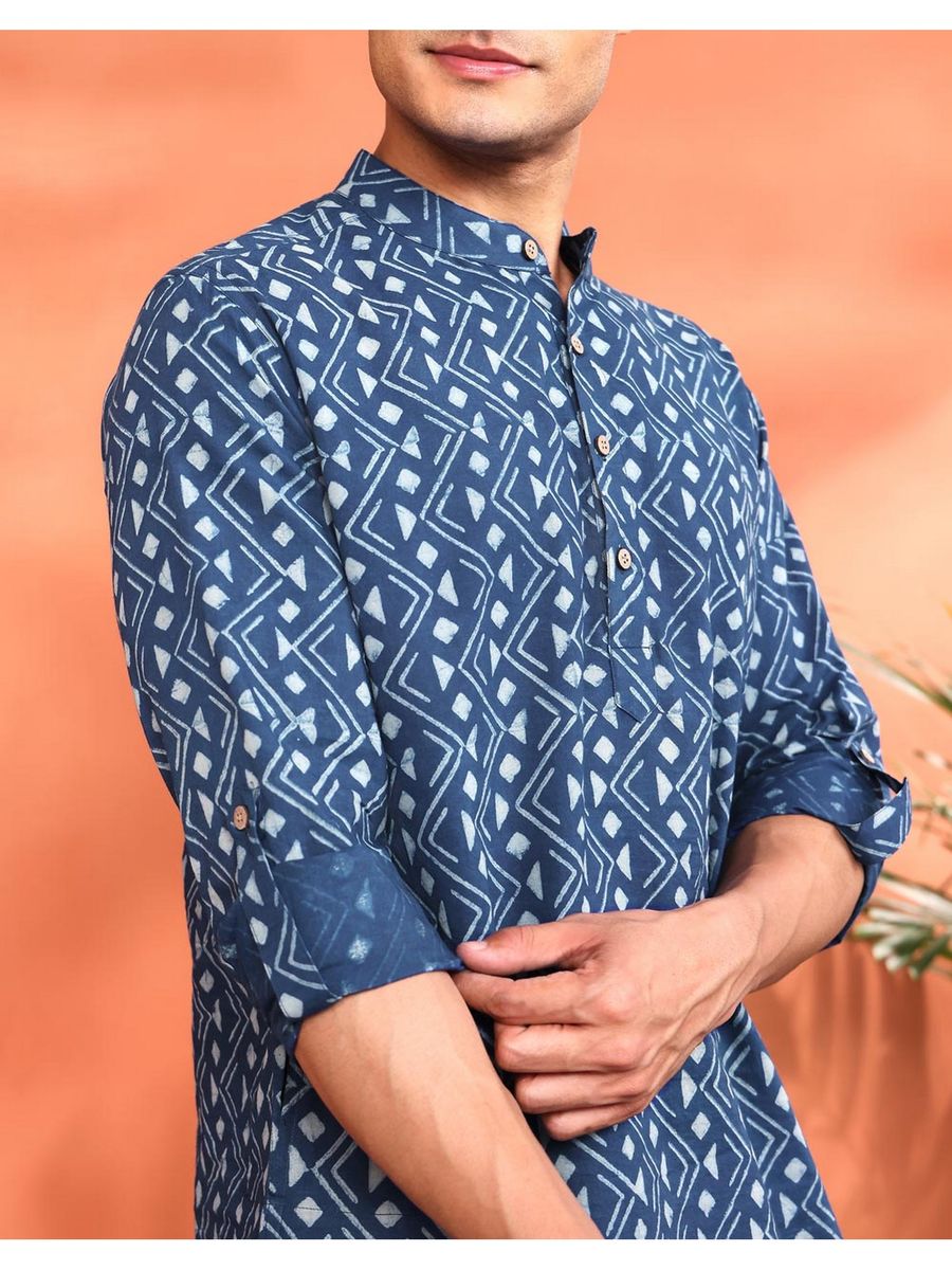 Neel Sutra Cotton Kurta