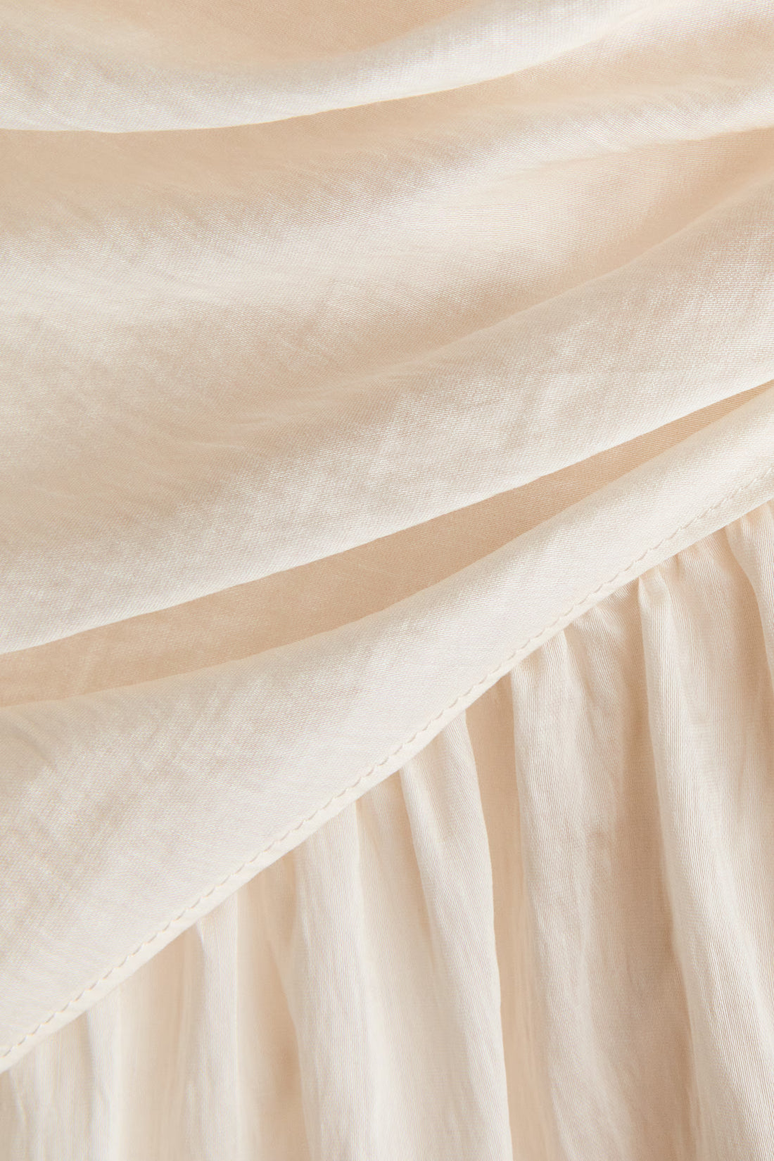 Ivory Whisper Draped Bandeau Dress for Women