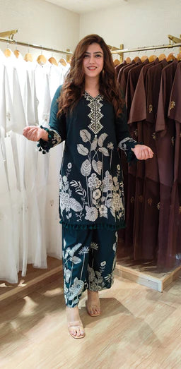 Amara Purple Floral Co-ord Set