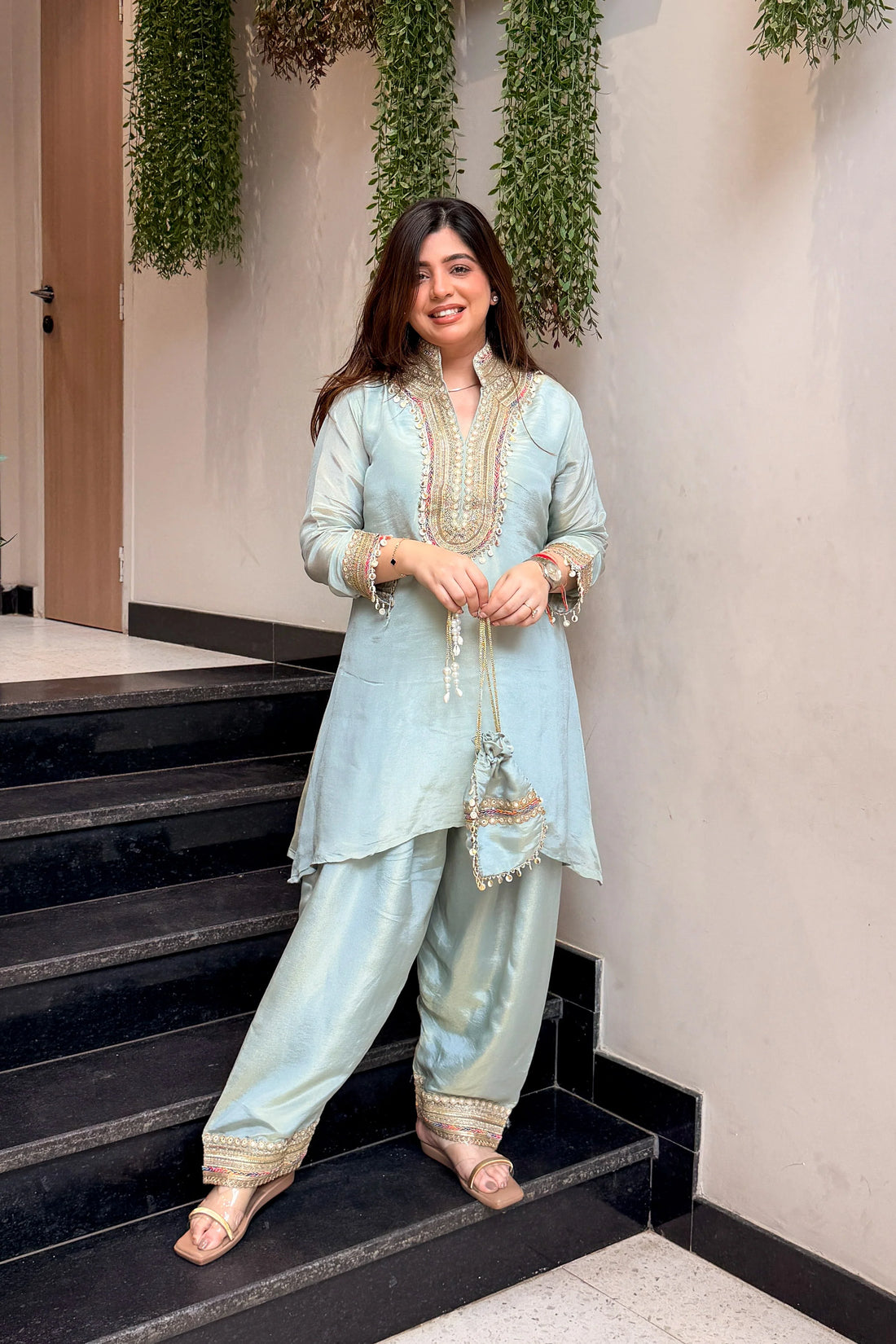 Riva Powder Blue Co-ord Set