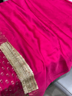 Maharani Noor Polka Satin Silk Saree