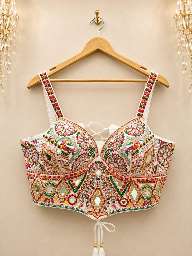 Rajrani Navrang Mirror Corset Blouse ✨