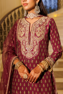 Mehrunisa Darbar Embroidered Sharara Set