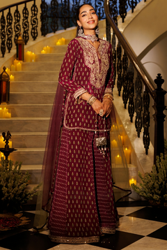 Mehrunisa Darbar Embroidered Sharara Set