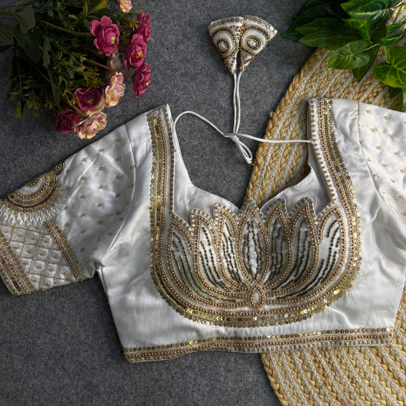 Rajvanya Royal Lotus Bridal Blouse