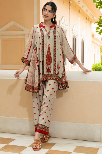 Zariya Ethnic Crepe Co-Ord Set