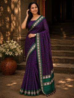 Gajavarn Khun Traditional Maharashtrian Ethnic Wear Saree