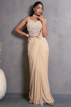 Ziyaara Pearl Draped Saree