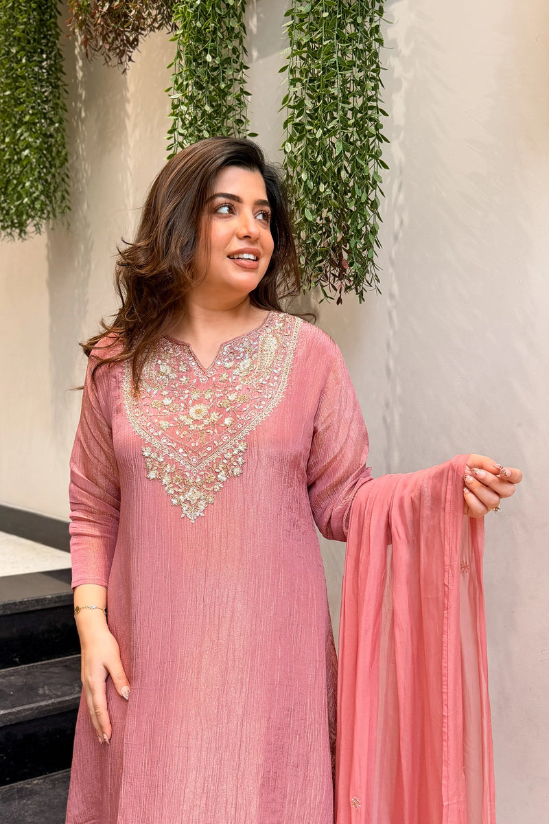 Mehr Mint Hand Embroidered Set