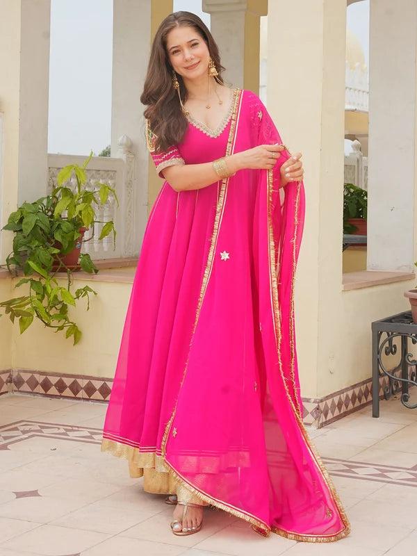 Rani Paisley Darbar Anarkali Set