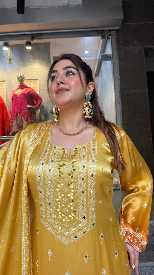 Rangrez Rani Embellished Kurta Set
