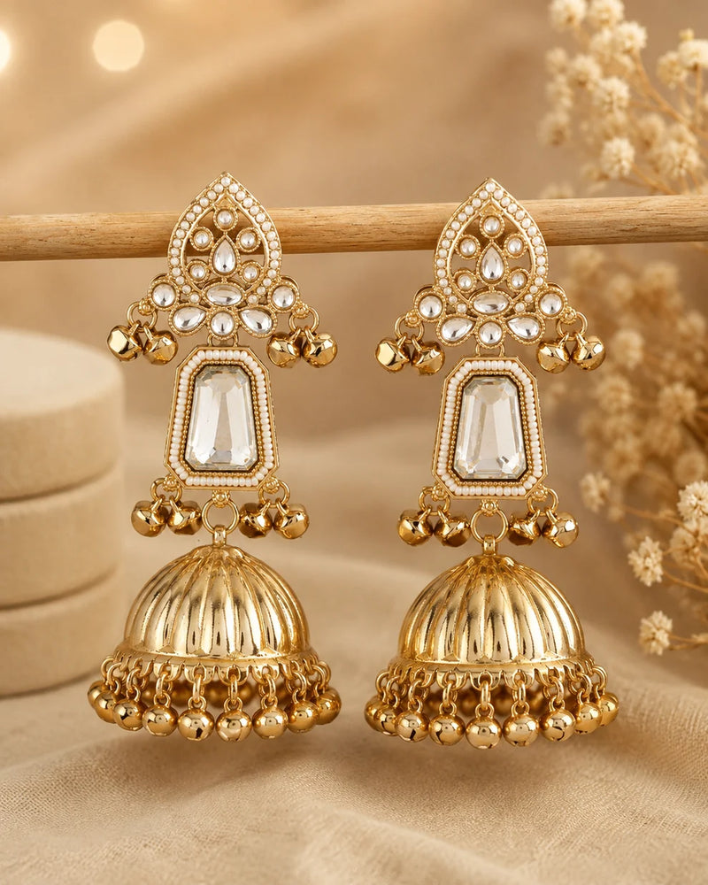 Rajmahal Ghungroo Statement Jhumkas
