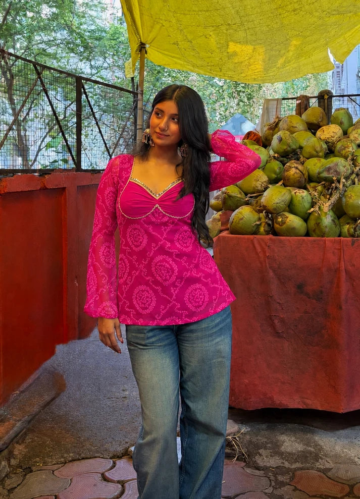 Aafreen Ethnic Kurti Top