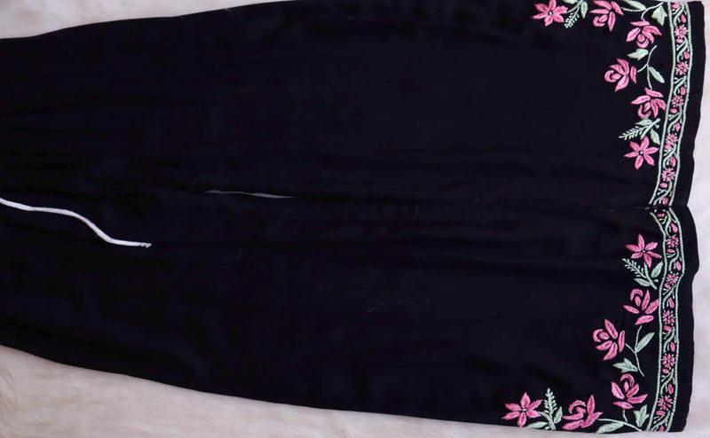 Black and Baby Pink Modal Kurta Set