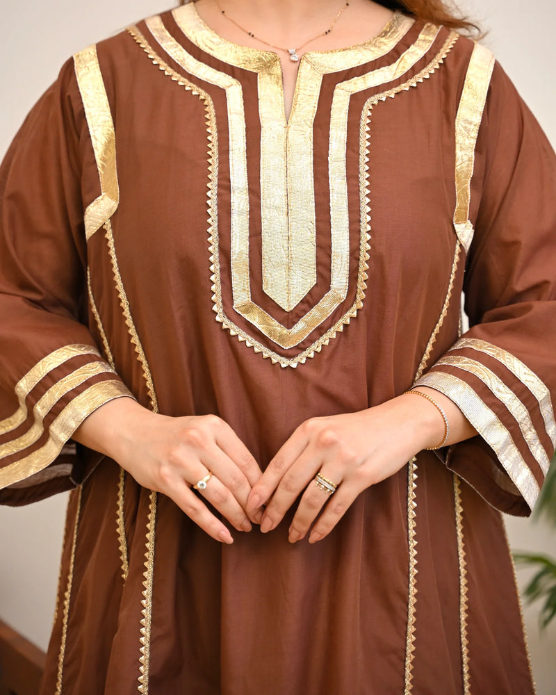 Zariya Aqua Festive A-Line Kurta Set