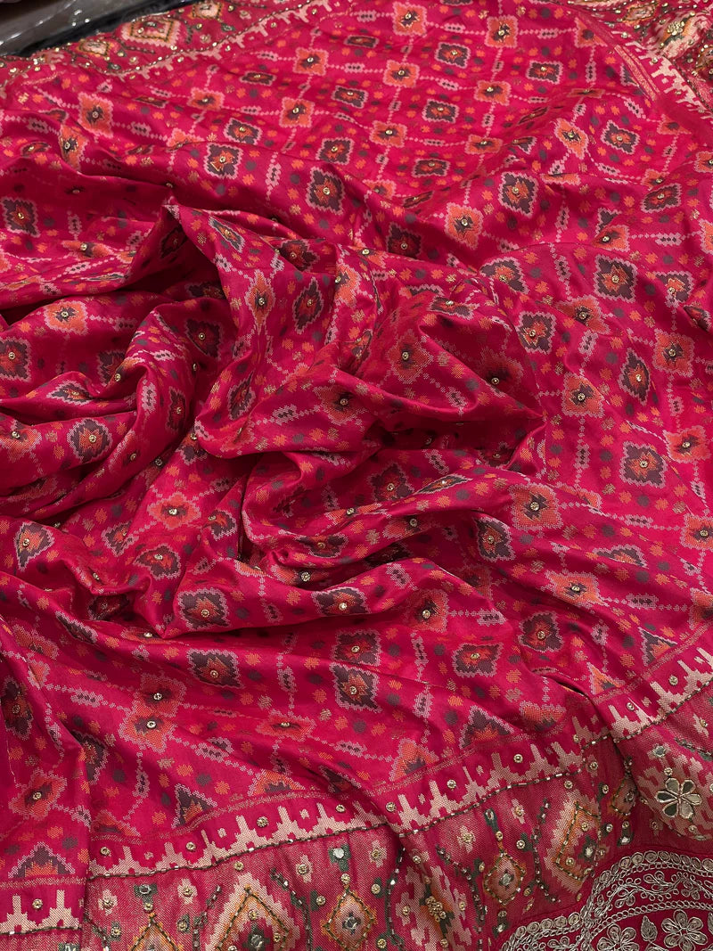 Mirror Work Saree