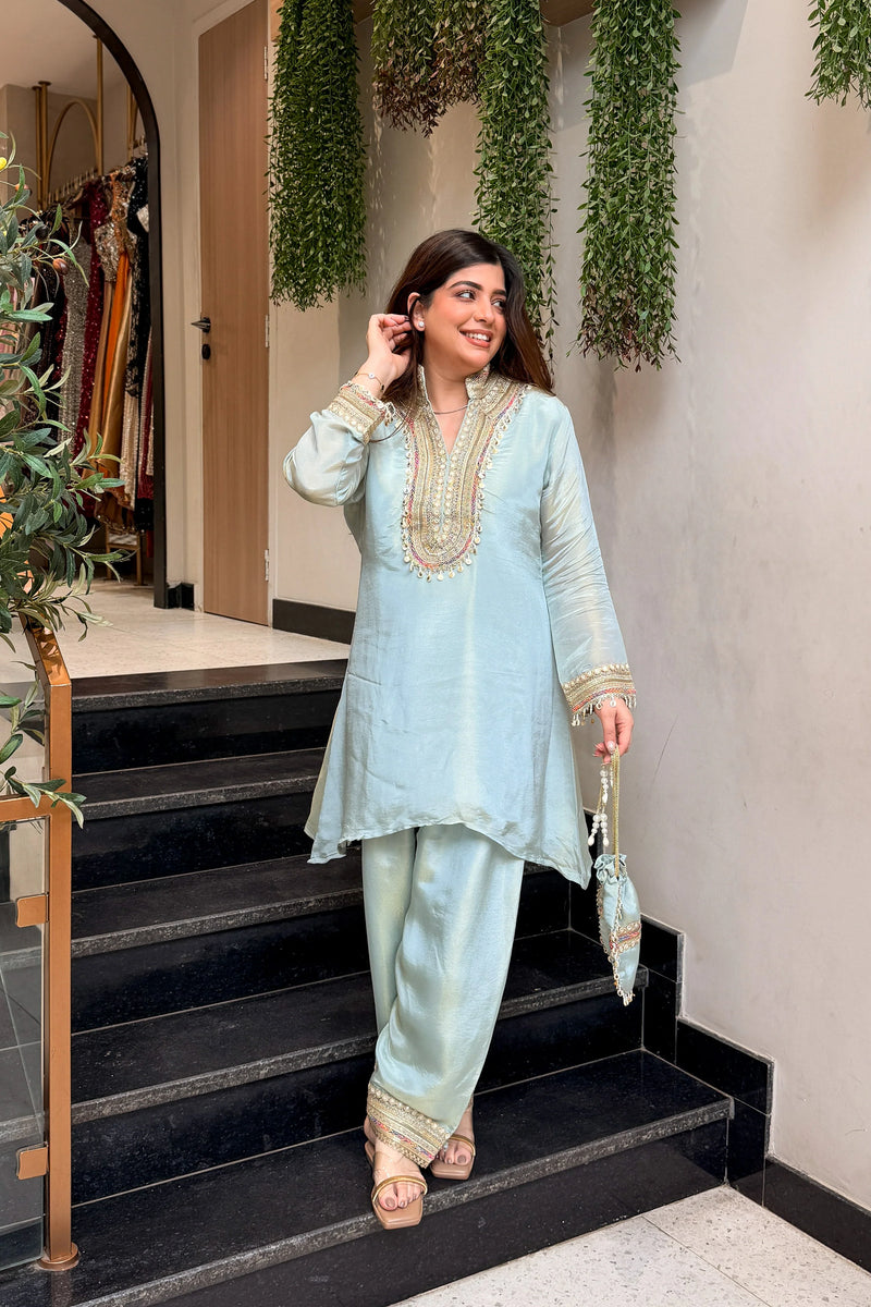 Riva Powder Blue Co-ord Set