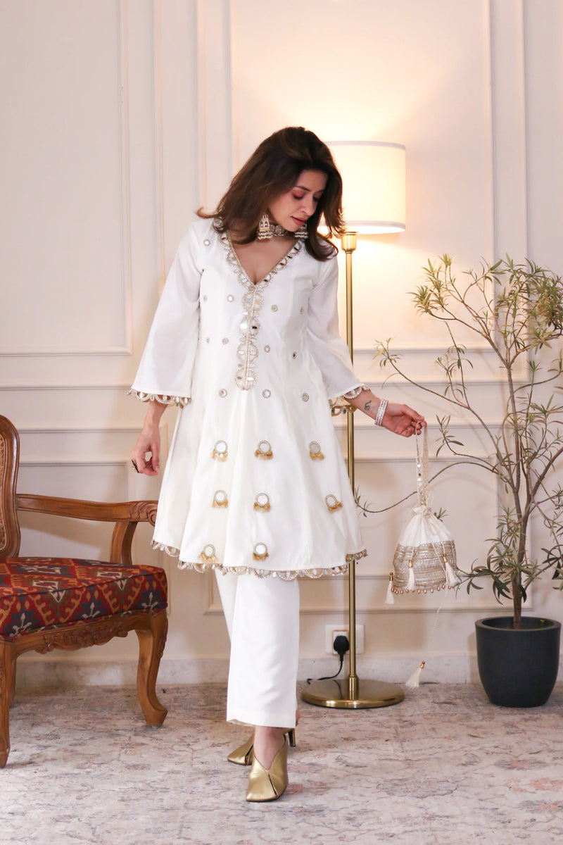 Noor Ivory Luxe Co-ord Set