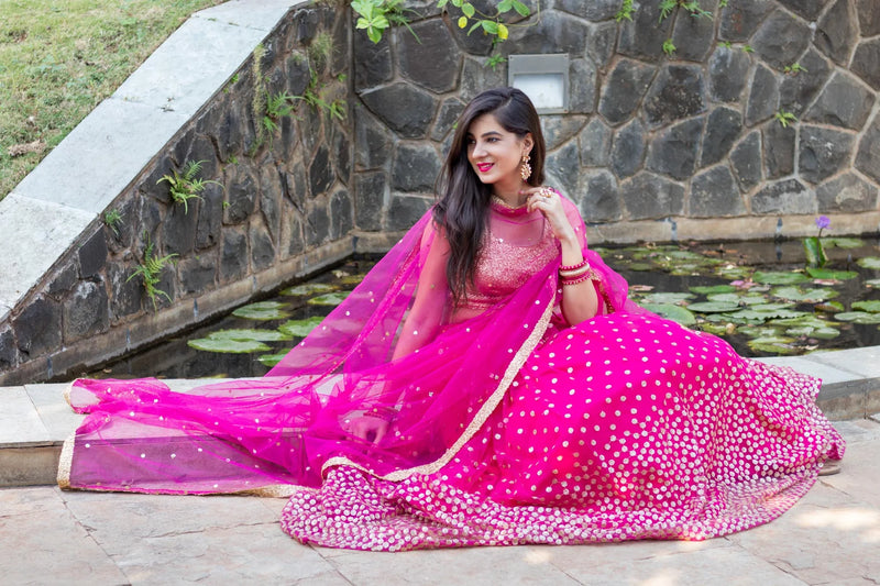 Rani Pink Lehenga- By Reet Lifestyle