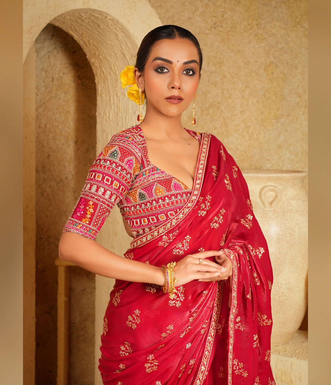 Traditional blouse with modern touch