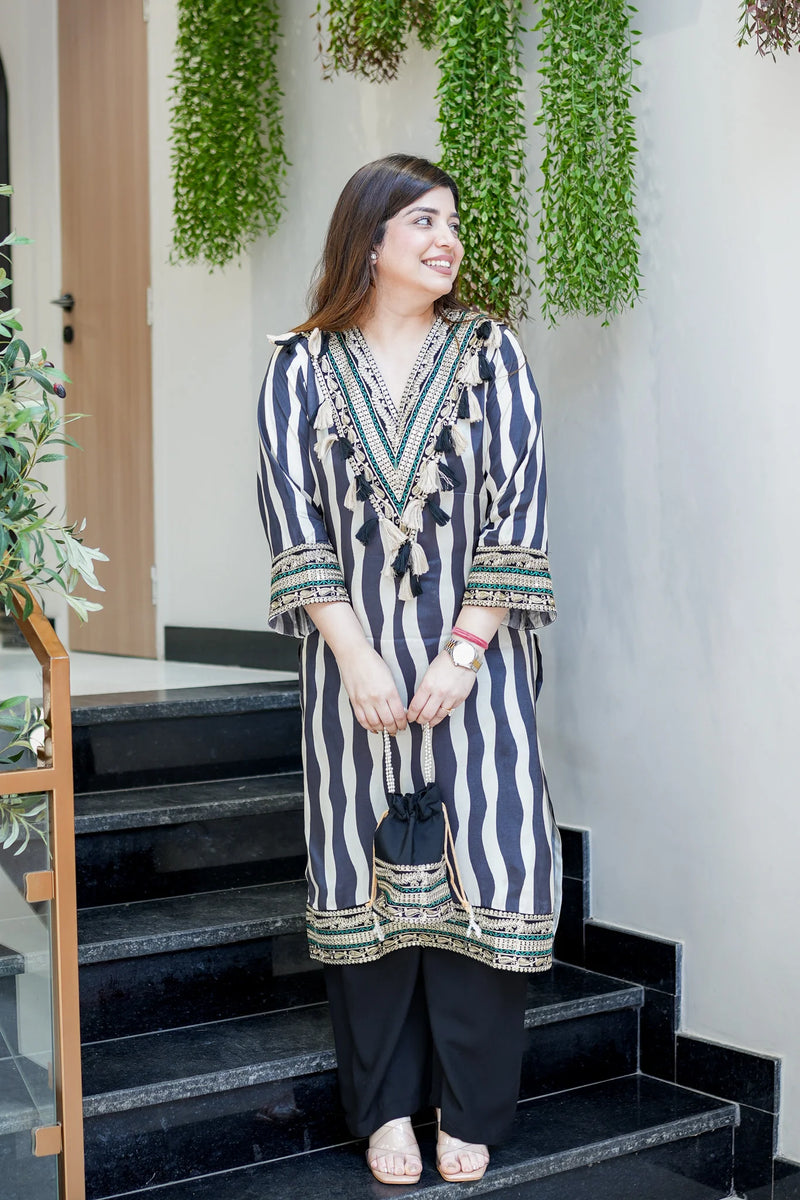 Sehrish Embroidered Co-ord Set- By Reet Lifestyle