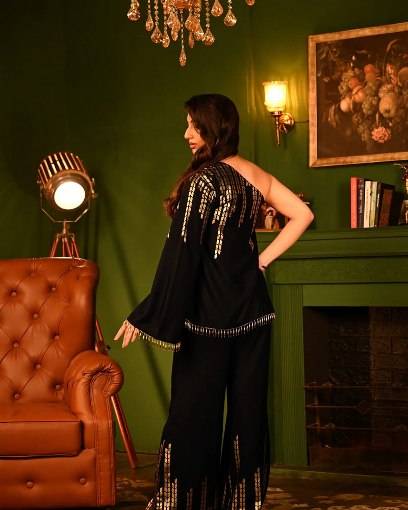 Soft Rayon Gold Oak Foil Indo Set