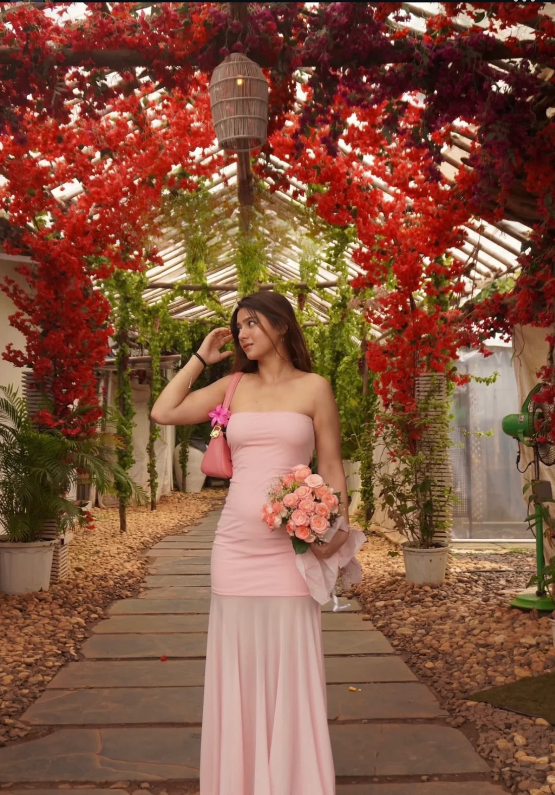 Pink Stretch Mermaid Muse Dress