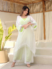 georgette cotton kaftan suit set