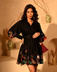 Cotton Rosy Frill Dress