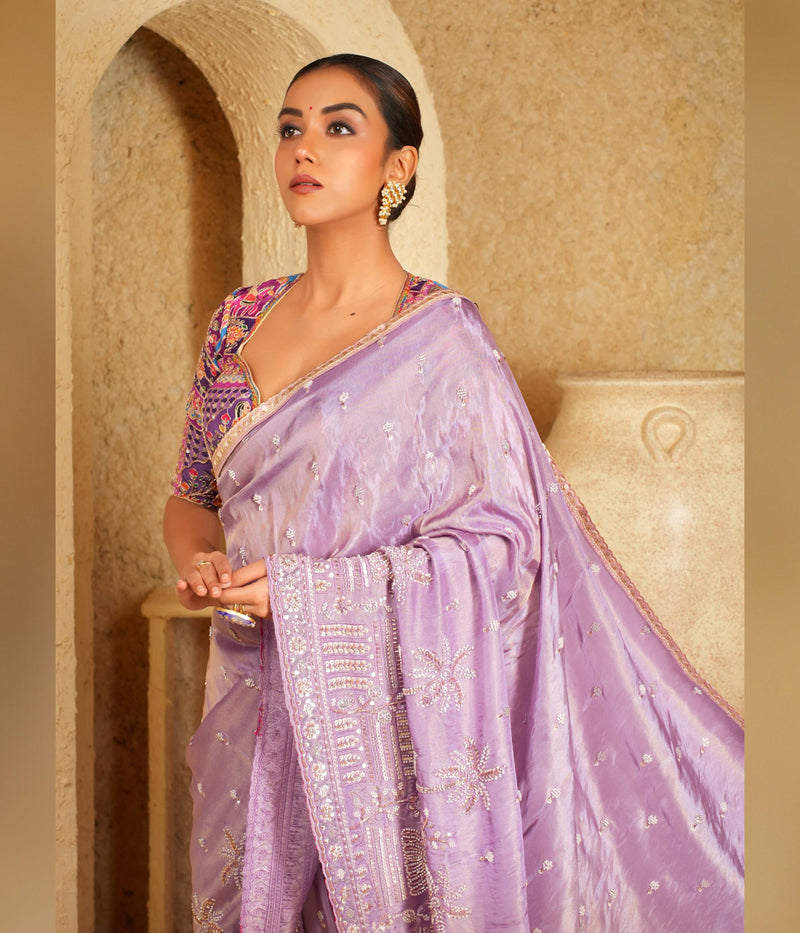 Elegant saree with rich detailing