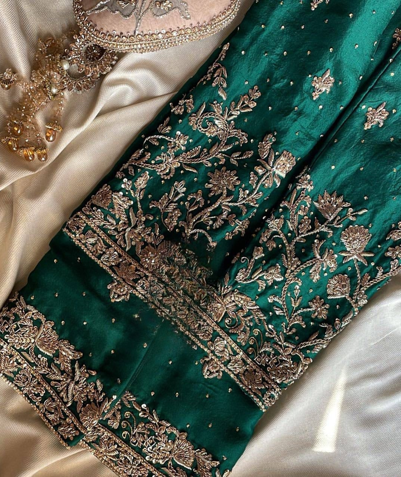 Chinon Silk Sequin Embroidered Heramandi Suit Set