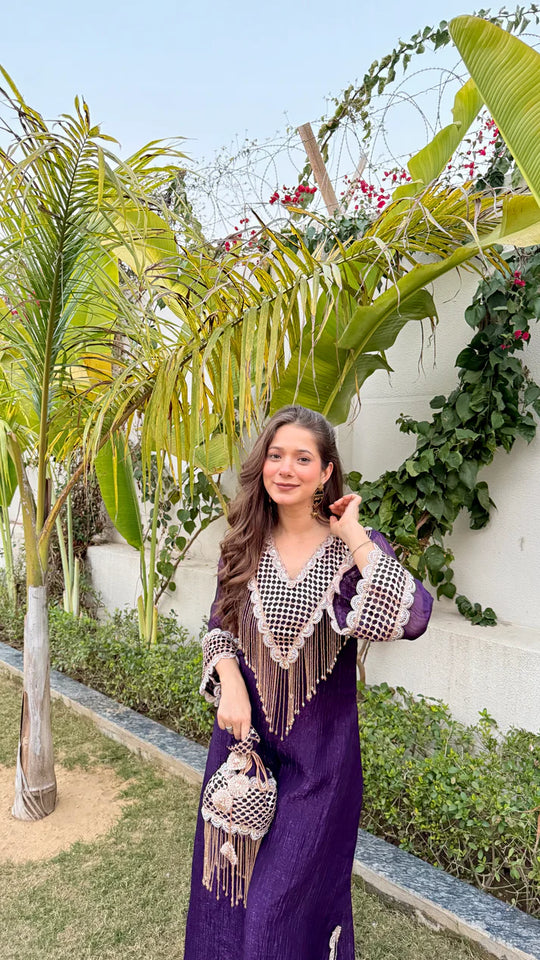 Zarina Fringe Luxe Kaftan – By Reet Lifestyle