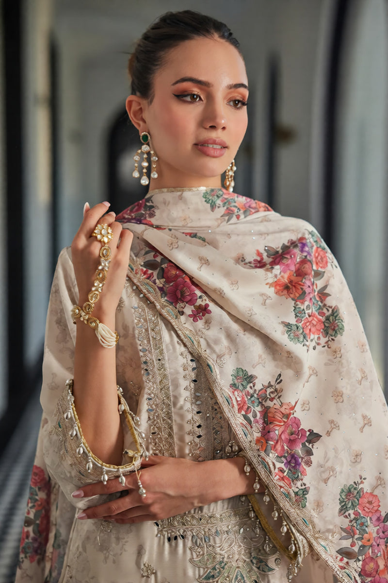 Off-White Chinnon Fitoor-e-Phool Suit Set